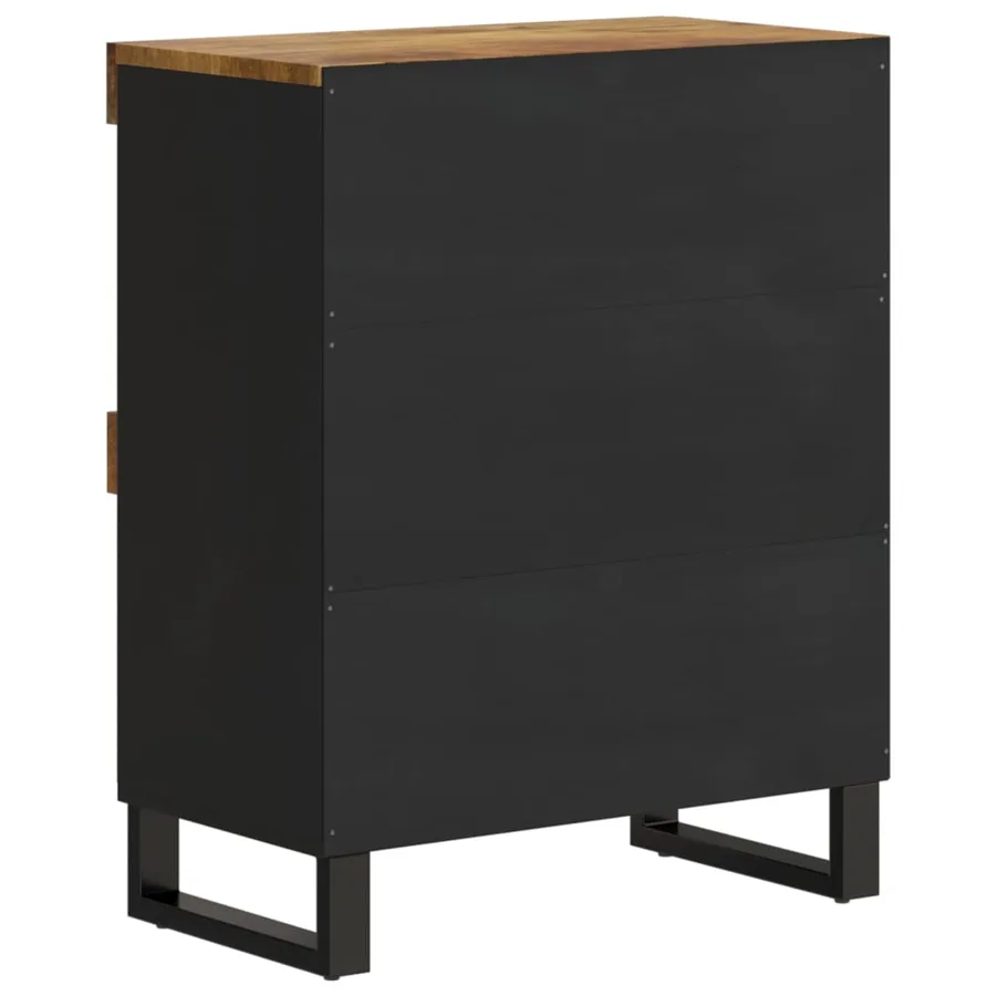 Armoire latérale 60x33x75 cm bois massif de manguier - 5