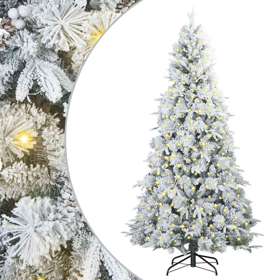 Sapin de Noël Artificiel à Branches Articulées Blanc 240 cm - 2