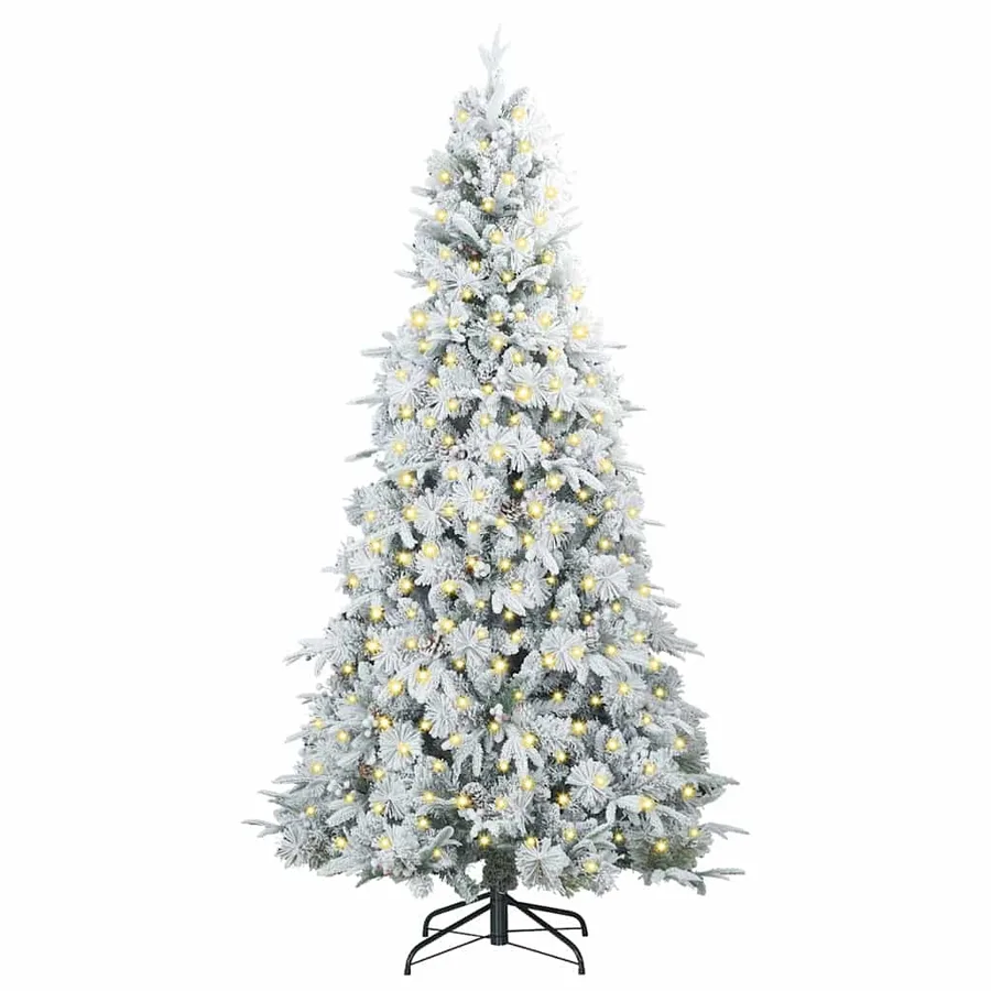 Sapin de Noël Artificiel à Branches Articulées Blanc 240 cm - 3