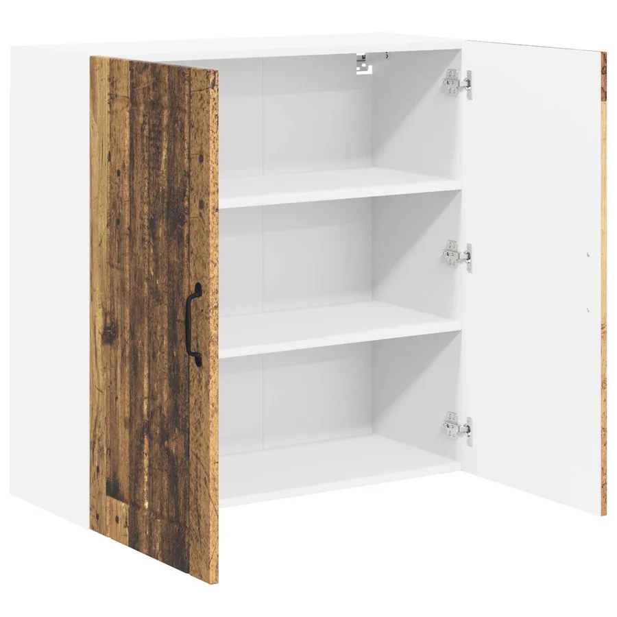 Meuble mural LUCCA Bois ancien 80 x 31 x 80 cm - 5