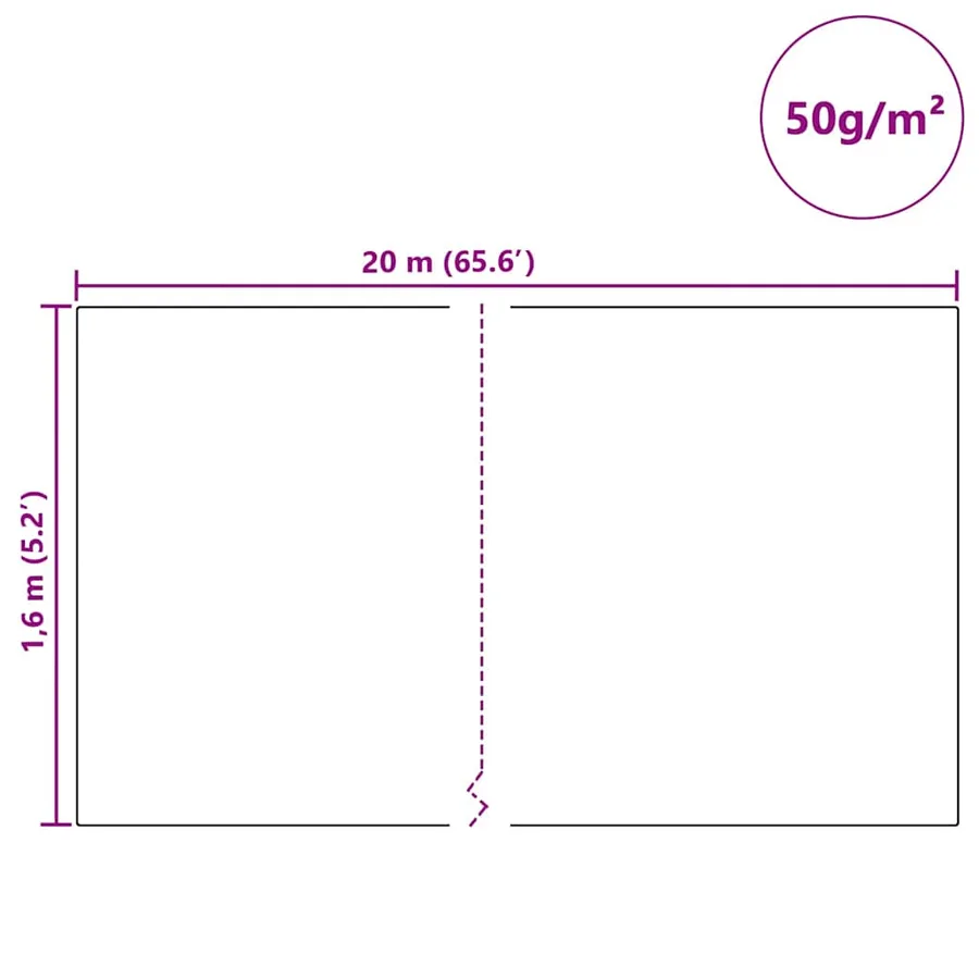 Fleece de protection des plantes contre le gel Blanc 20 x 1,6 m - 12