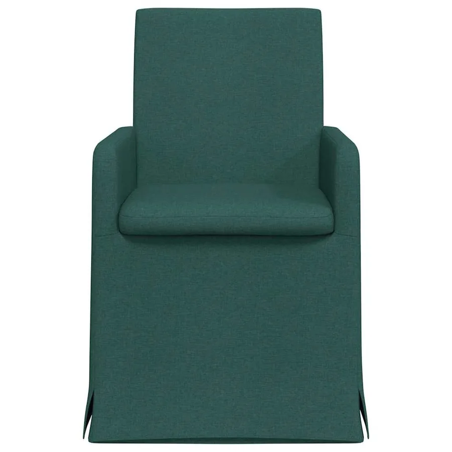 Chaises de salle à manger 2 pcs Vert foncé 57 x 67 x 95 cm - 4