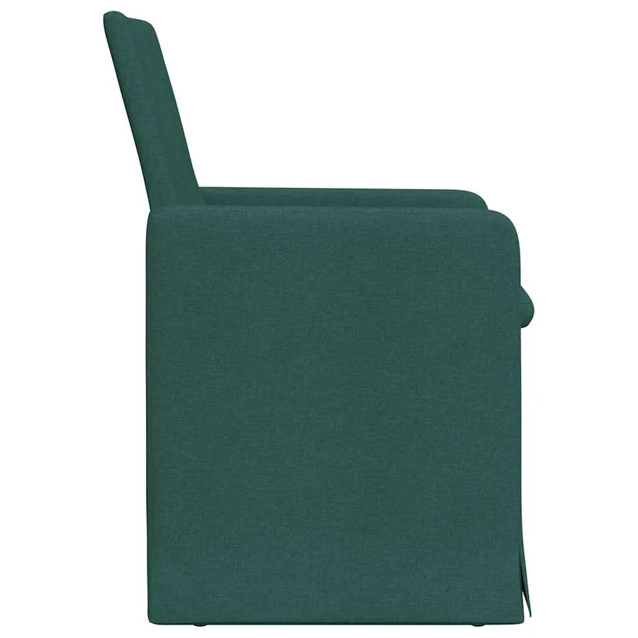 Chaises de salle à manger 2 pcs Vert foncé 57 x 67 x 95 cm - 5