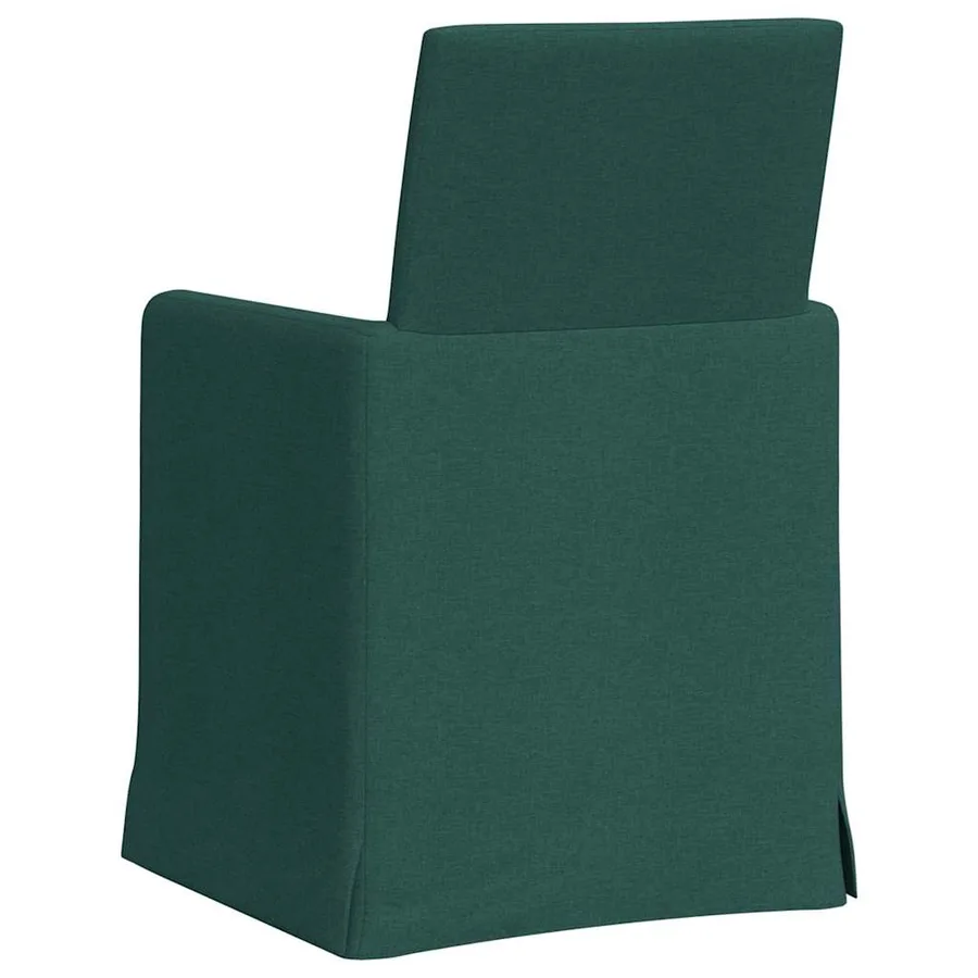 Chaises de salle à manger 2 pcs Vert foncé 57 x 67 x 95 cm - 6