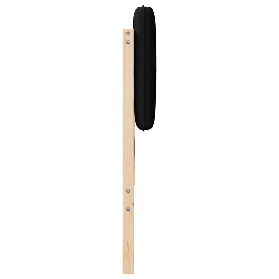 Tête de lit capitonnée Marron et Noir 180 cm Pin massif - 5