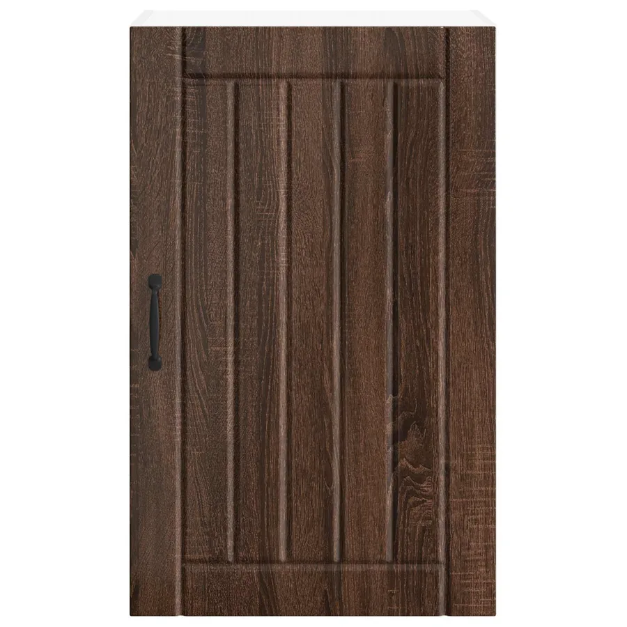 Meuble mural LUCCA Chêne brun 50 x 31 x 80 cm Bois d'ingénierie - 6