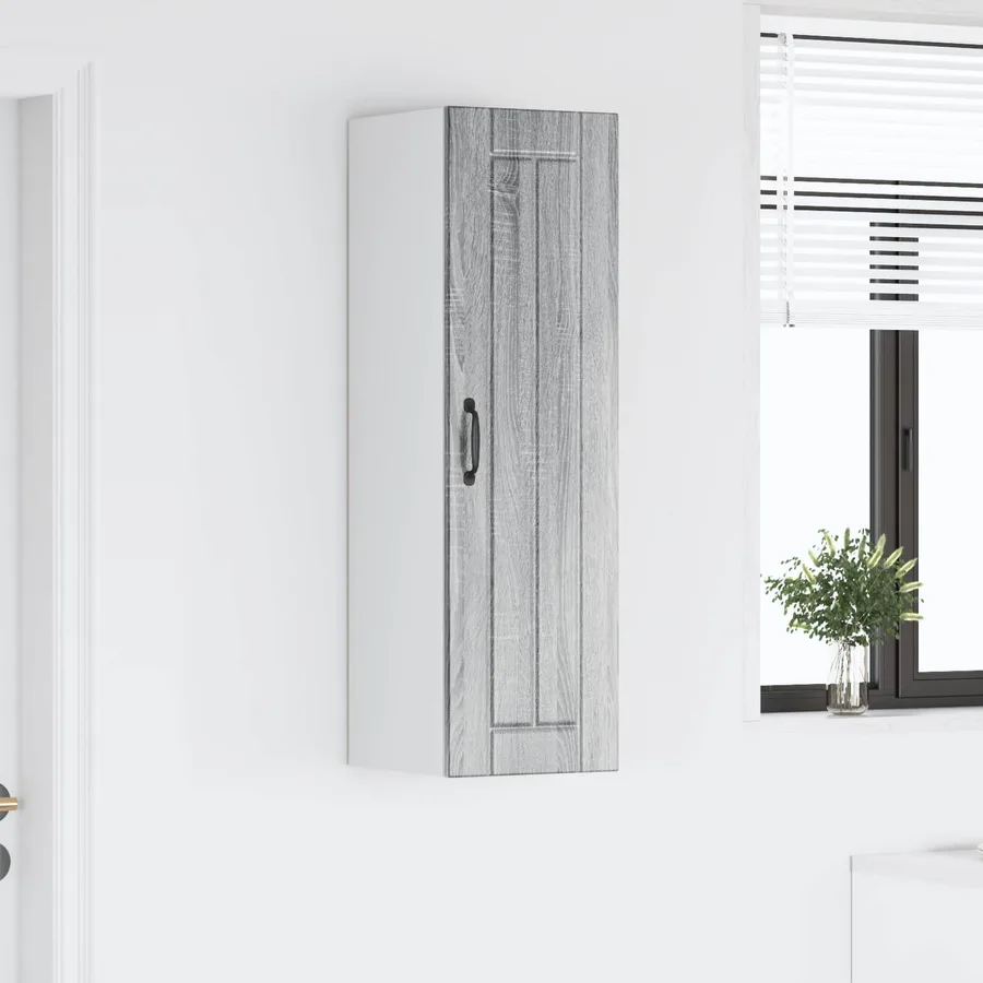 Meuble mural LUCCA Sonoma gris 30 x 31 x 100 cm - 4