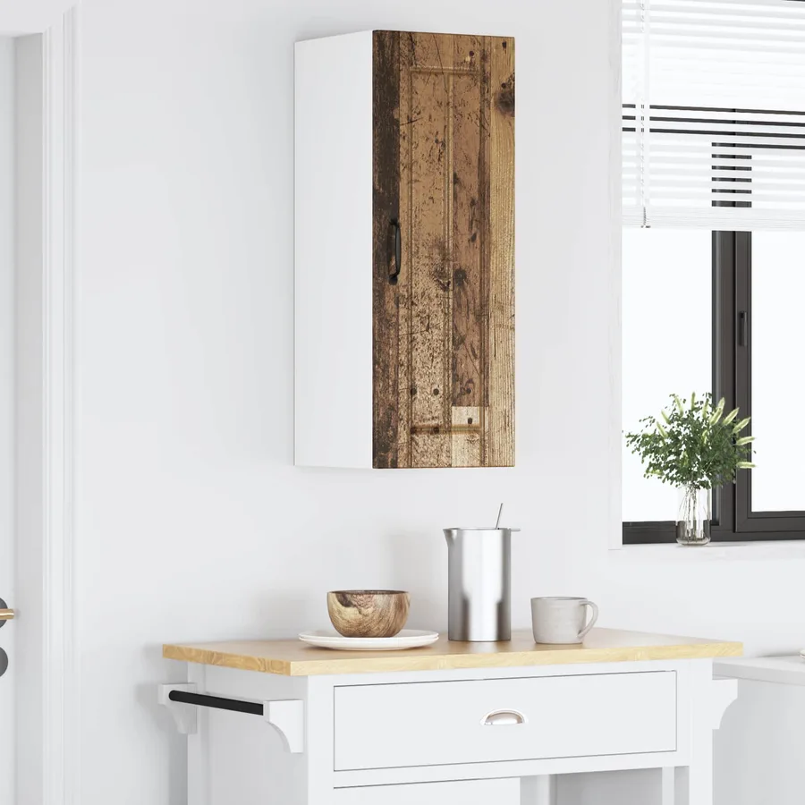 Meuble mural LUCCA Bois ancien 30 x 31 x 80 cm - 4
