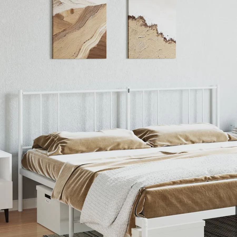 Tête de lit de remplacement métal blanc 200 cm - 3