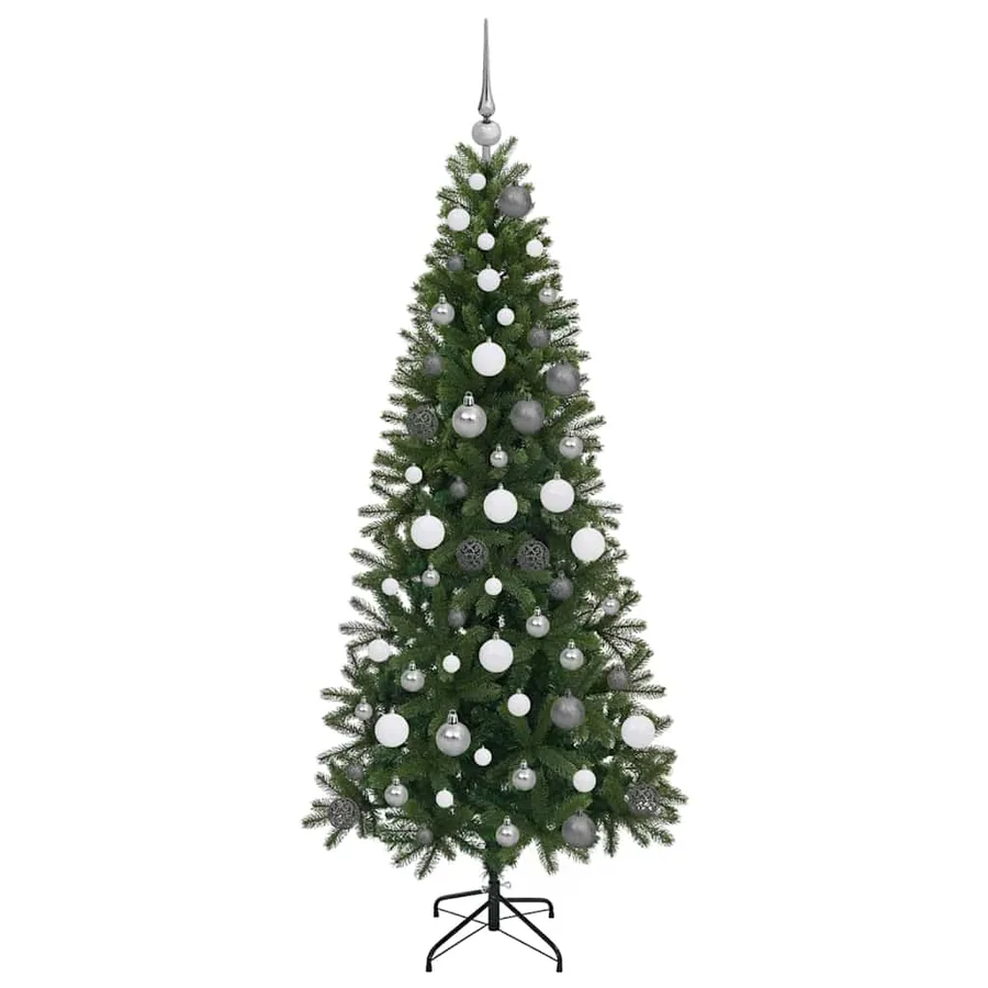 Sapin de Noël artificiel avec 300 LED Vert 180 cm PE et PVC - 5
