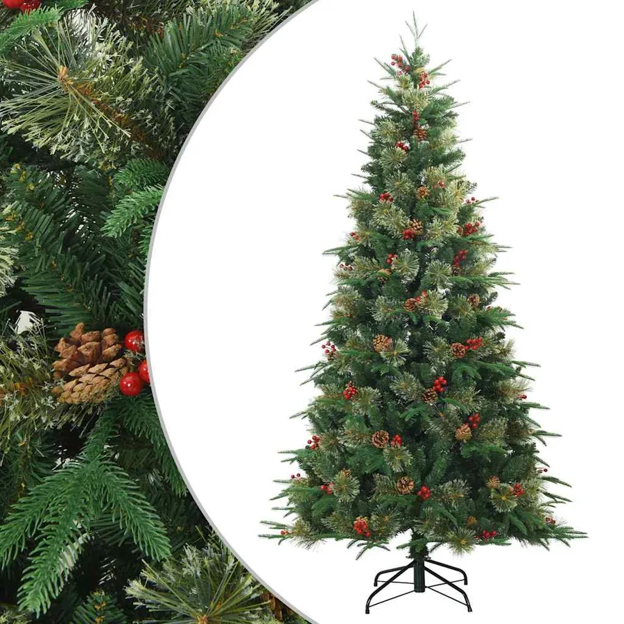 Sapin de Noël Artificiel à Branches Articulées Vert 240 cm - 2