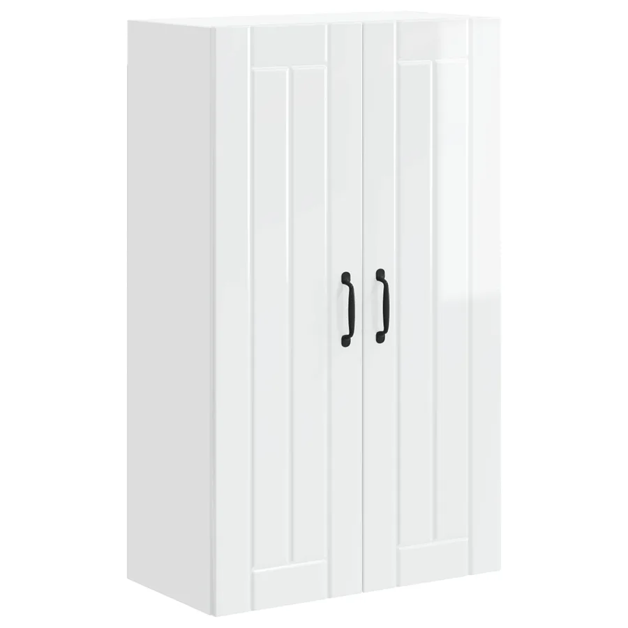 Meuble mural LUCCA Blanc brillant 60 x 31 x 100 cm - 2
