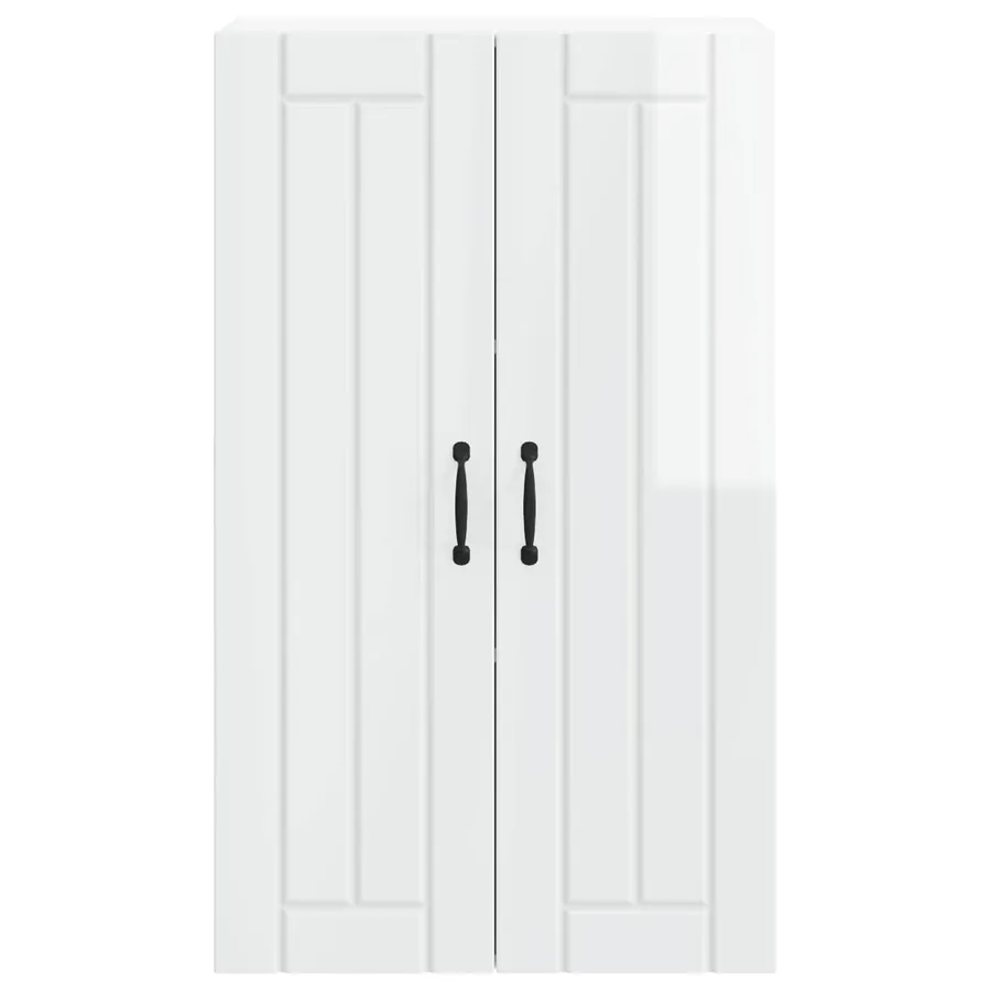 Meuble mural LUCCA Blanc brillant 60 x 31 x 100 cm - 6