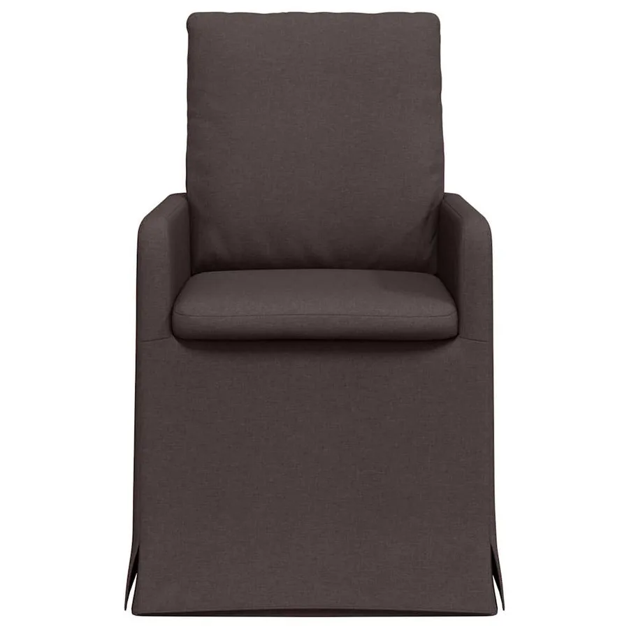 Chaises de salle à manger 2 pcs Marron foncé 57 x 67 x 98 cm - 4