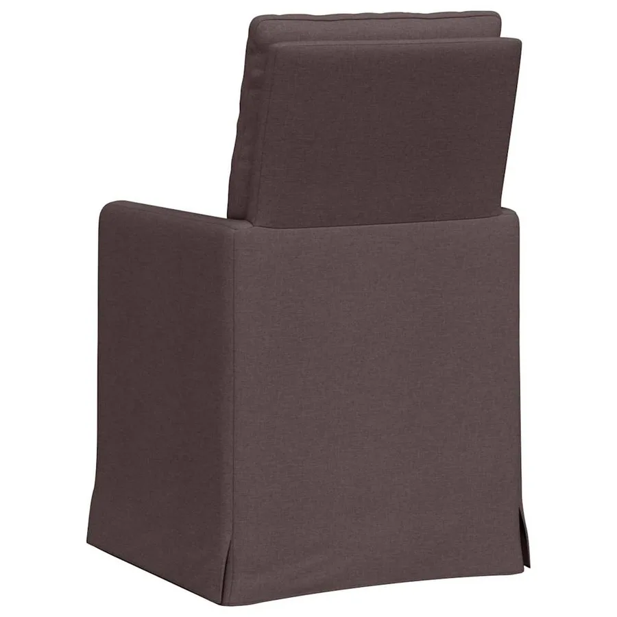 Chaises de salle à manger 2 pcs Marron foncé 57 x 67 x 98 cm - 6