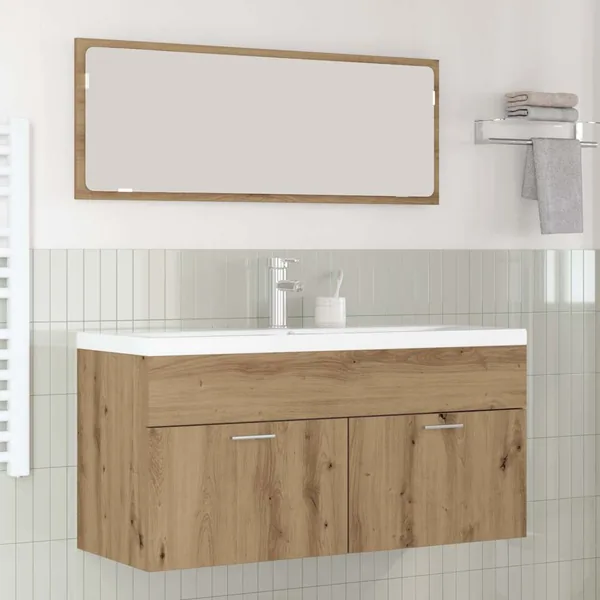 Armoire de salle de bain Chêne artisanal 100 x 38,5 x 46 cm