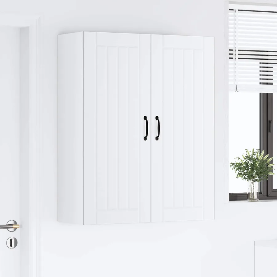 Meuble mural LUCCA Blanc 80 x 31 x 100 cm Bois d'ingénierie - 4