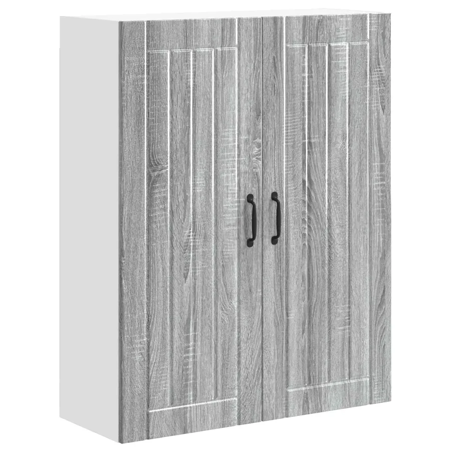 Meuble mural LUCCA Sonoma gris 80 x 31 x 100 cm - 2