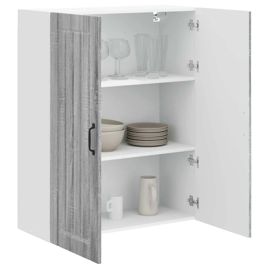 Meuble mural LUCCA Sonoma gris 80 x 31 x 100 cm - 3