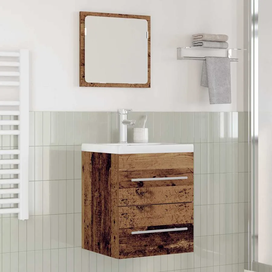 Meuble de Lavabo de Salle de Bain Marron 42 x 39 x 52 cm