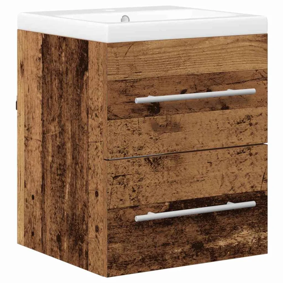 Meuble de Lavabo de Salle de Bain Marron 42 x 39 x 52 cm - 2
