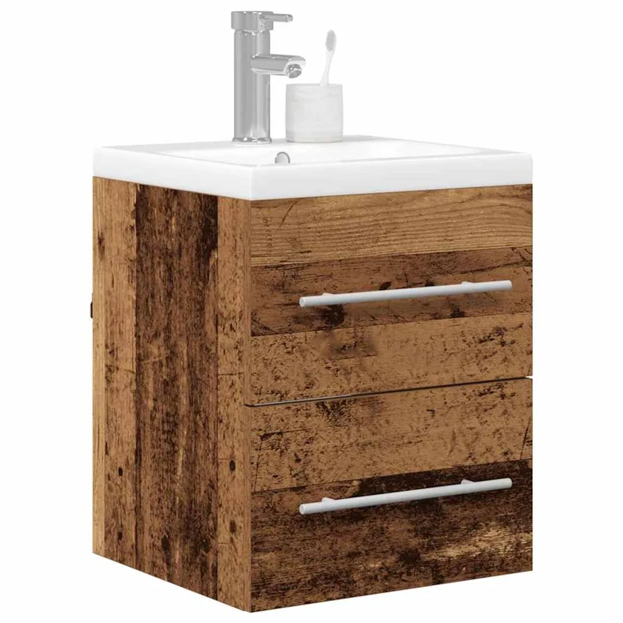 Meuble de Lavabo de Salle de Bain Marron 42 x 39 x 52 cm - 3
