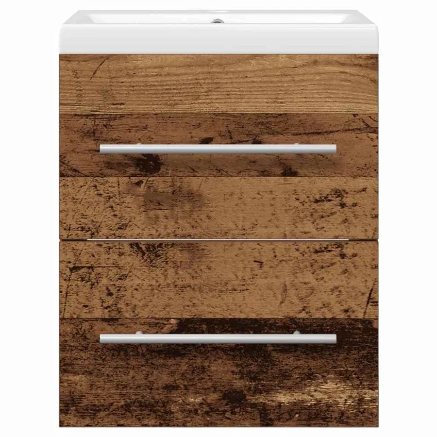 Meuble de Lavabo de Salle de Bain Marron 42 x 39 x 52 cm - 7
