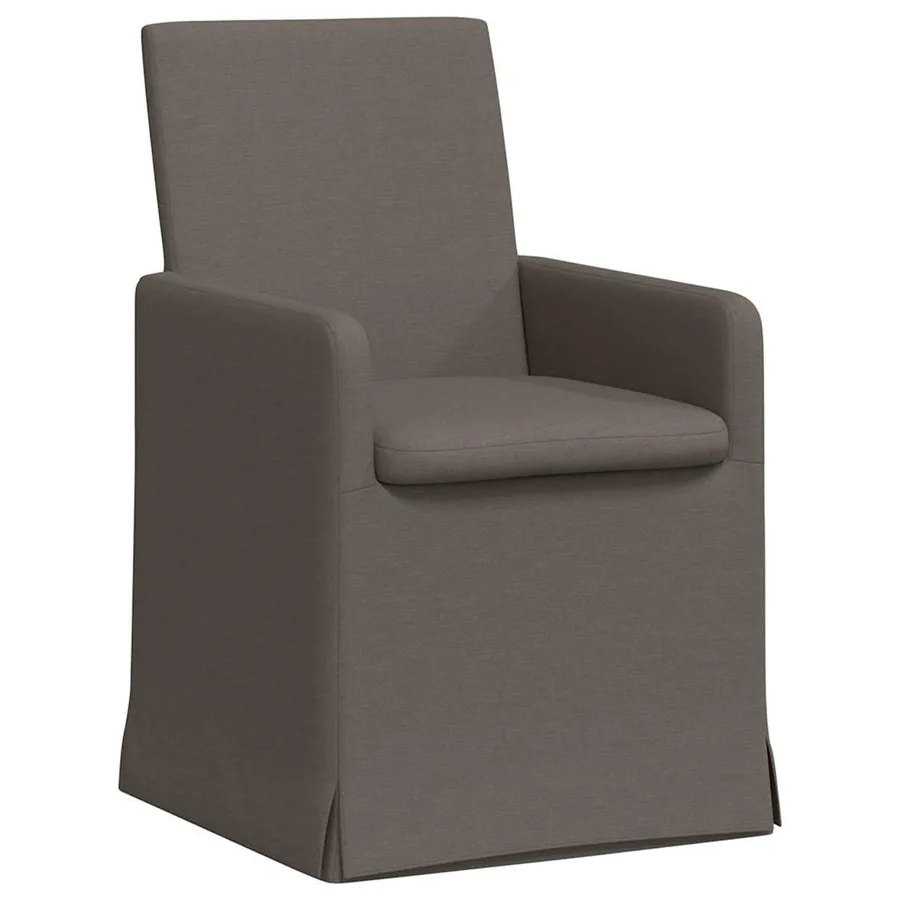 Chaises de salle à manger 2 pcs Gris clair 57 x 67 x 95 cm Lin - 2