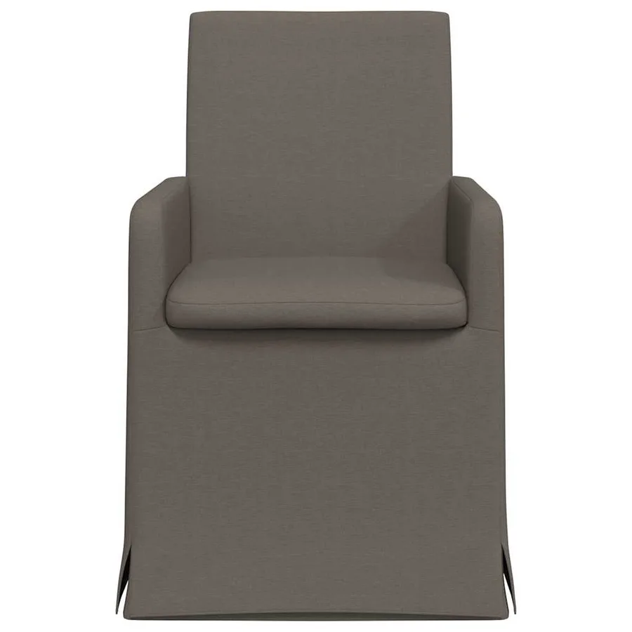 Chaises de salle à manger 2 pcs Gris clair 57 x 67 x 95 cm Lin - 4