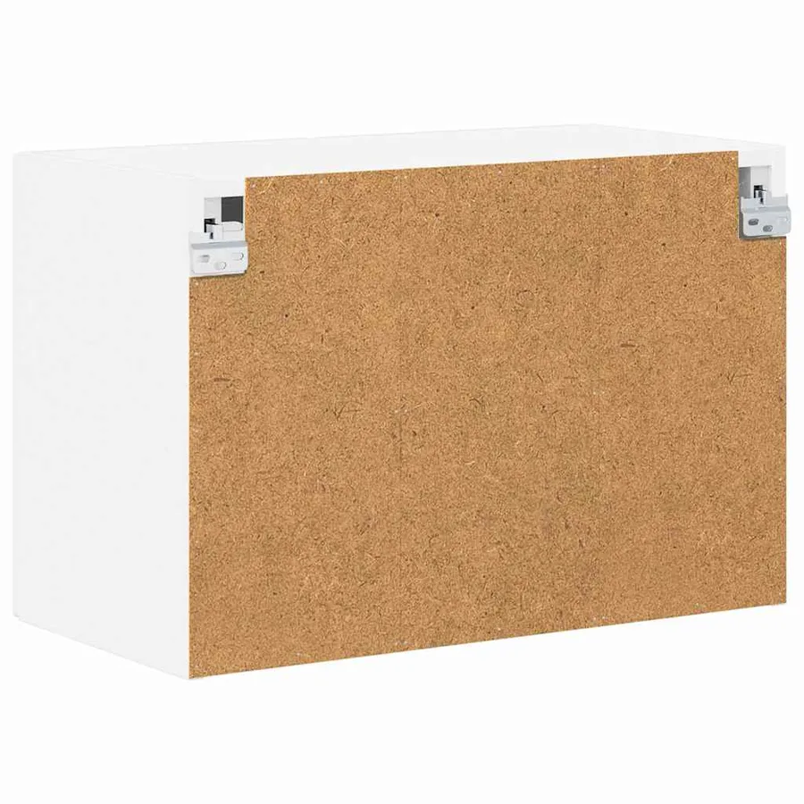 Cabinet en verre mural LUCCA 2 pcs Blanc brillant - 9