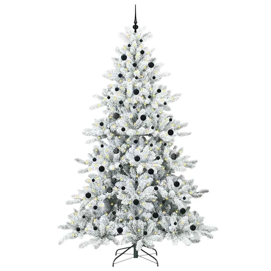 Sapin de Noël Artificiel à Branches Articulées Blanc 240 cm - 3