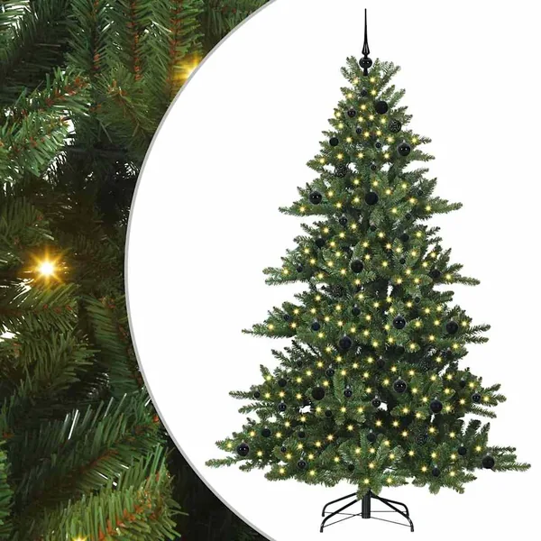 Sapin de Noël Artificiel à Branches Articulées Vert 210 cm
