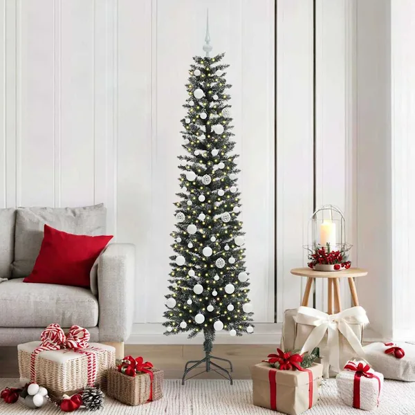 Sapin de Noël artificiel Vert 180 cm PVC, plastique et acier