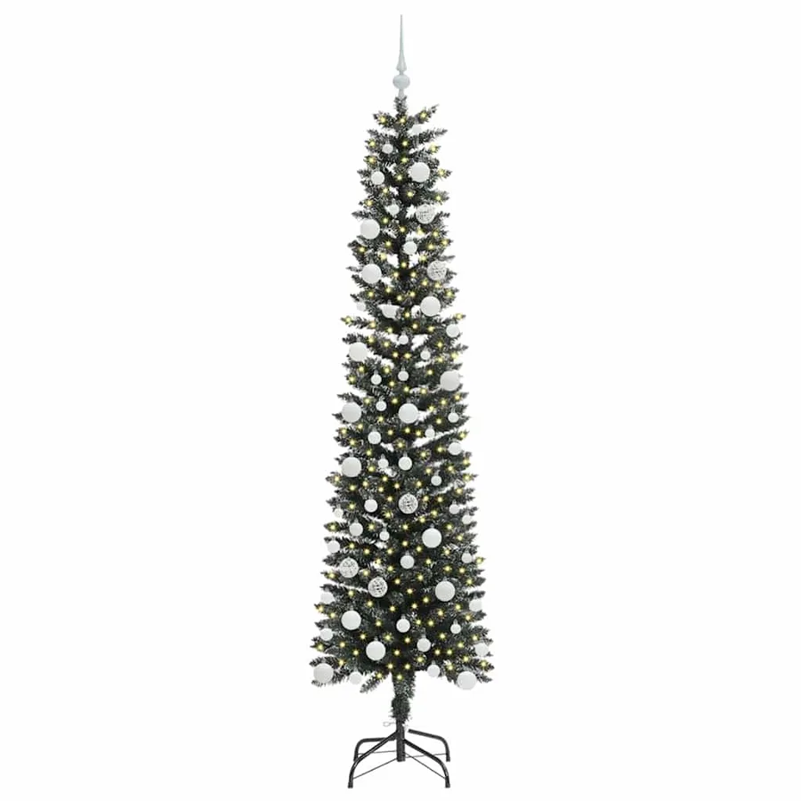 Sapin de Noël artificiel Vert 210 cm PVC, plastique et acier - 3