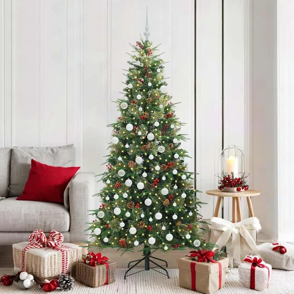 Sapin de Noël Artificiel à Branches Articulées Vert 180 cm
