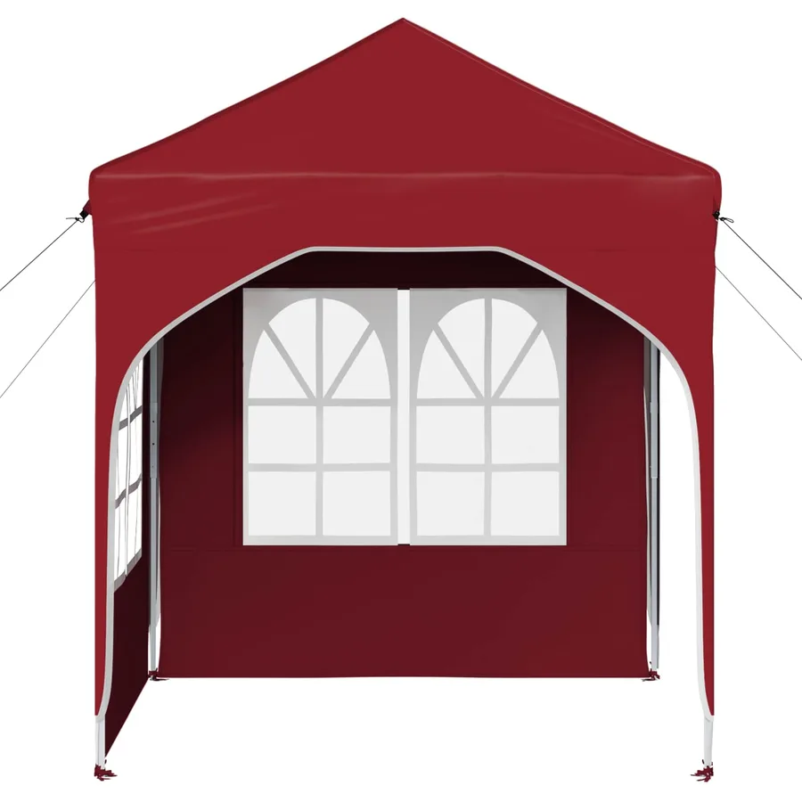 Tente de fête pop-up 192 x 192 x 245 cm Bordeaux - 6