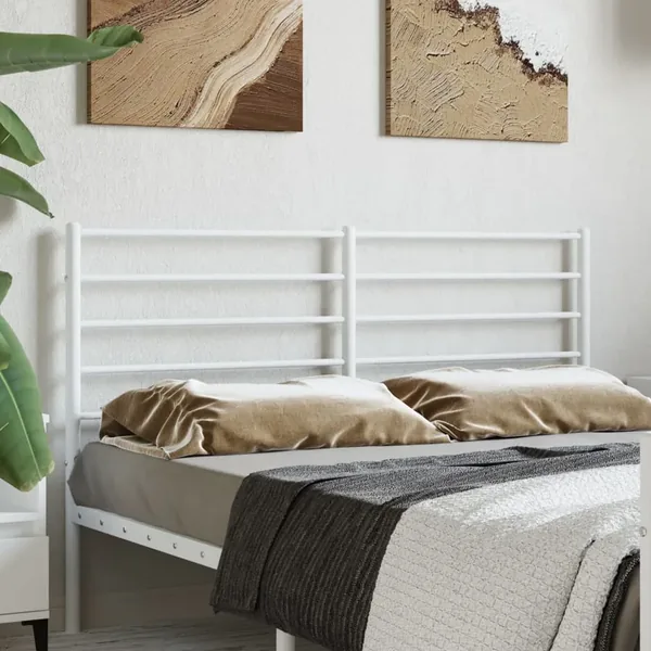 Tête de lit de remplacement métal blanc 160 cm