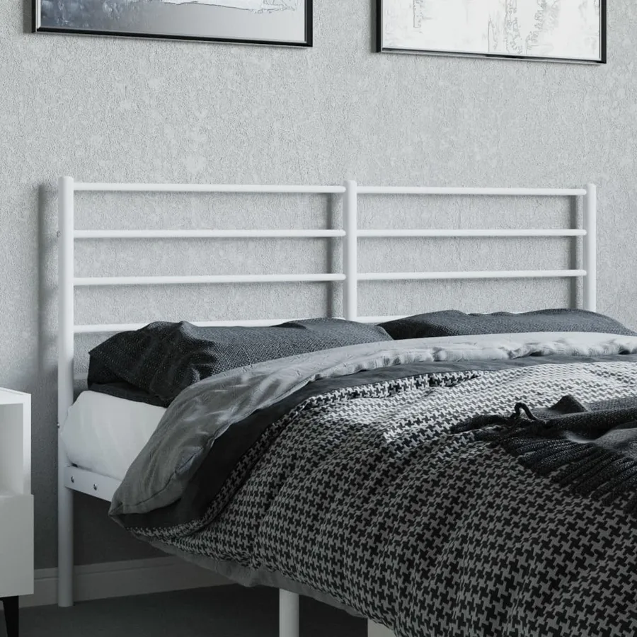 Tête de lit de remplacement métal blanc 160 cm - 3