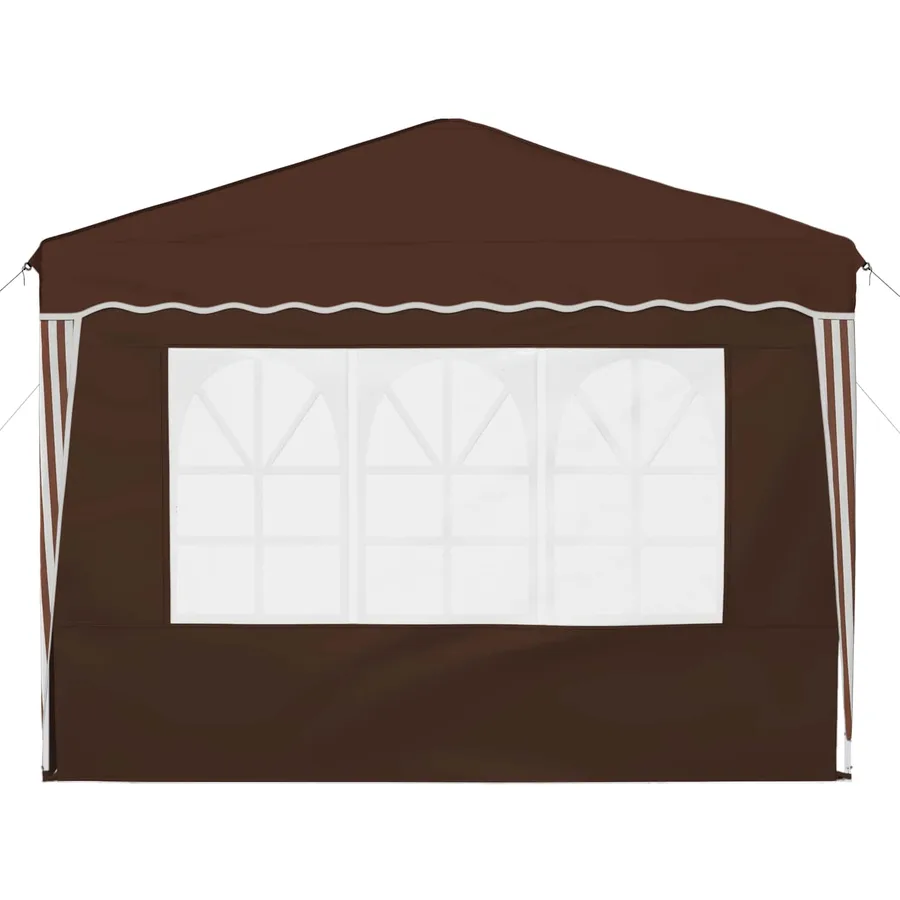 Tente de fête pop-up 288 x 288 x 245 cm Marron Tissu Oxford - 7