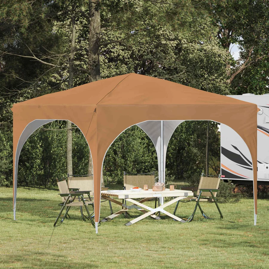 Tente de fête pop-up 290 x 290 x 245 cm Beige