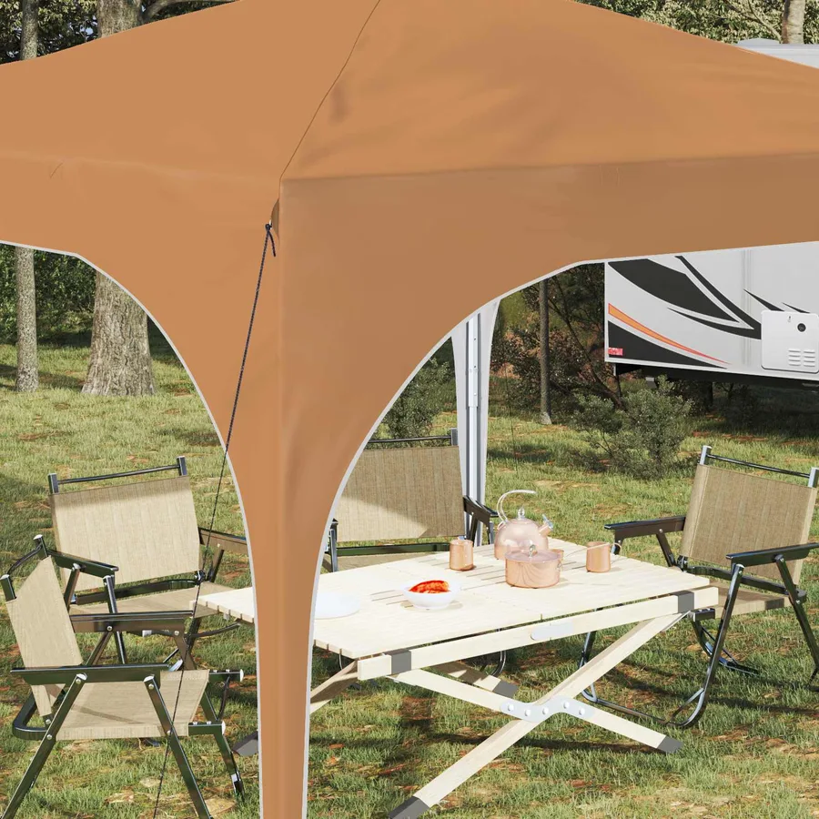 Tente de fête pop-up 290 x 290 x 245 cm Beige - 4
