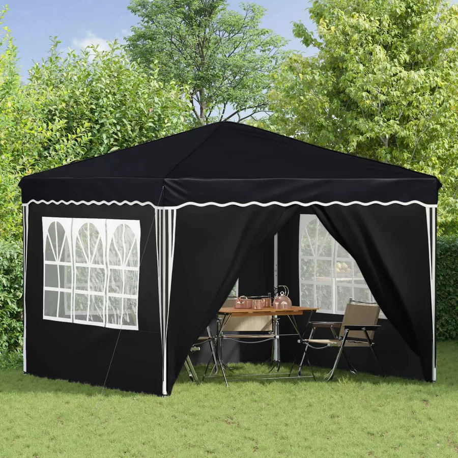 Tente de fête pop-up 288 x 288 x 245 cm Anthracite Tissu Oxford - 3