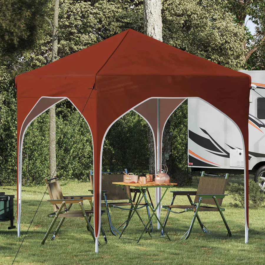 Tente de fête pop-up 194 x 194 x 245 cm Terre cuite