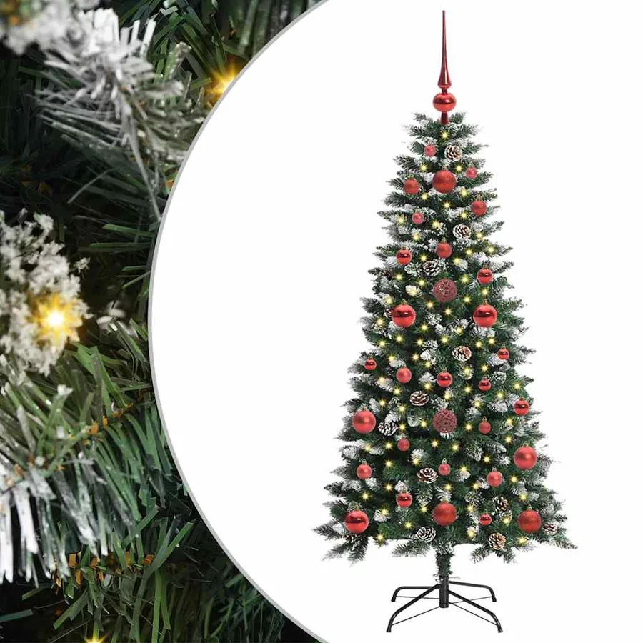 Sapin de Noël artificiel Vert 120 cm PVC, plastique et acier - 2