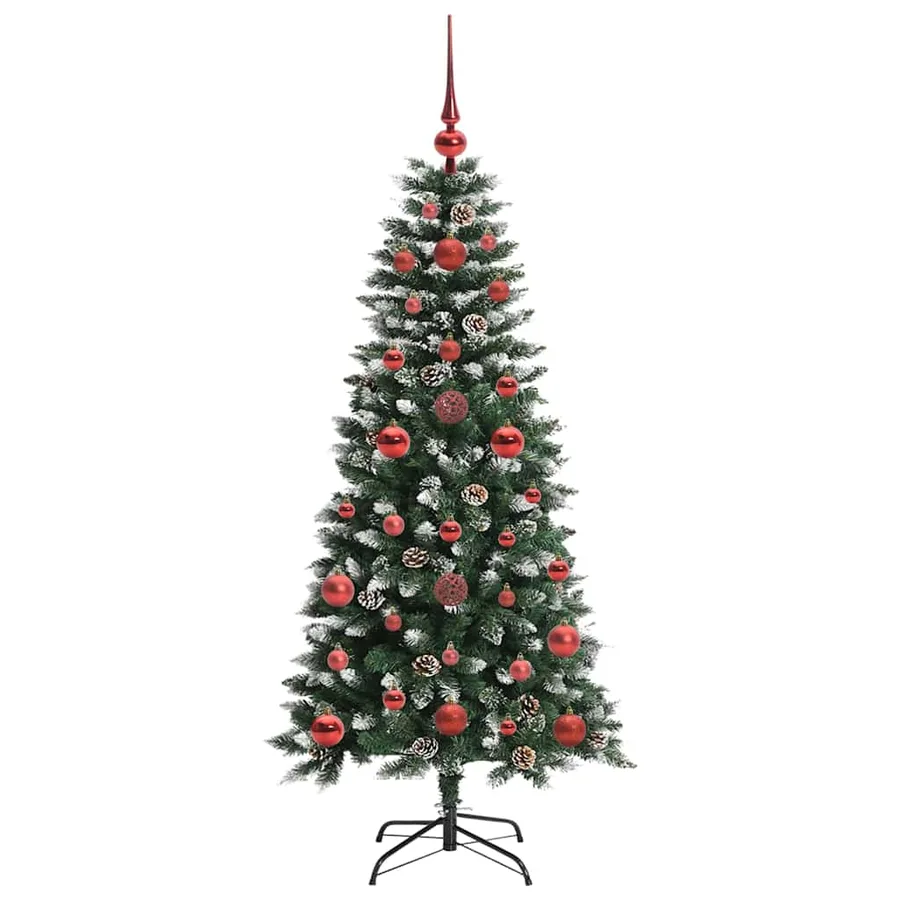 Sapin de Noël artificiel Vert 120 cm PVC, plastique et acier - 4