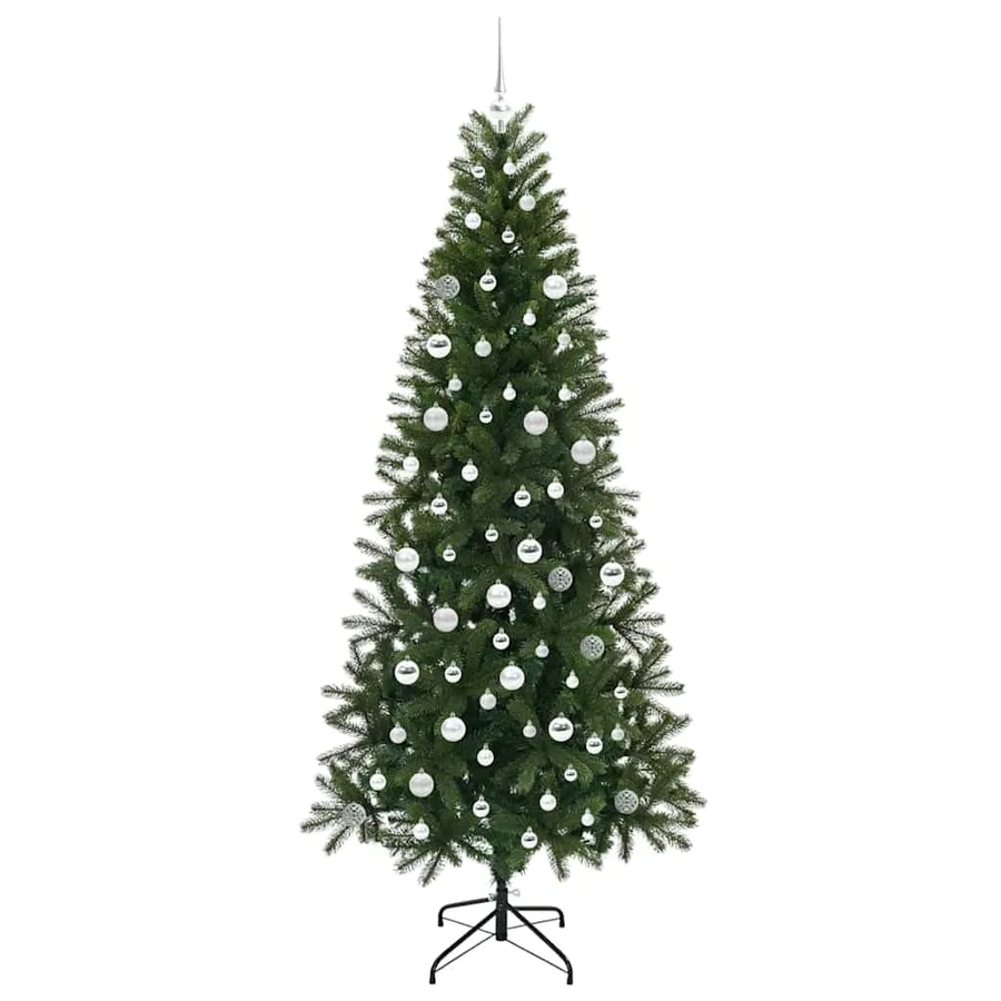 Sapin de Noël artificiel avec 300 LED Vert 210 cm PE et PVC - 4