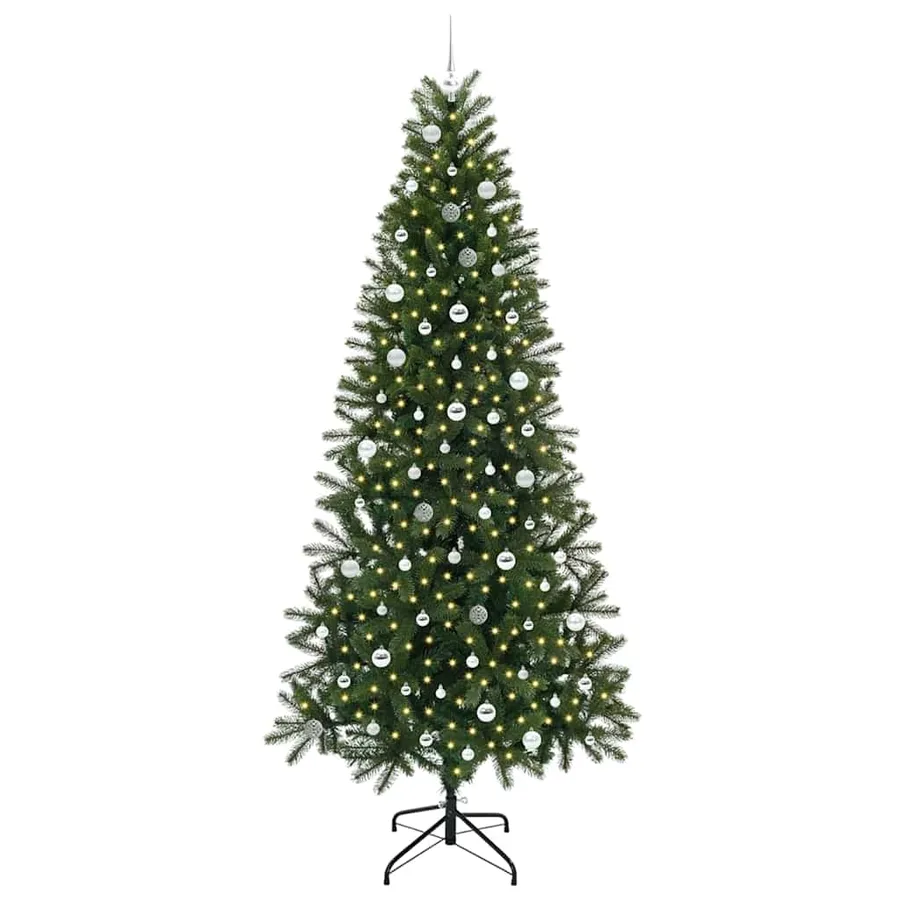 Sapin de Noël artificiel avec 300 LED Vert 240 cm PE et PVC - 3