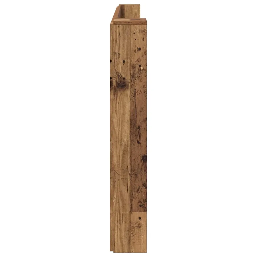 Tête de lit de rangement avec LED Bois ancien Bois d'ingénierie - 7