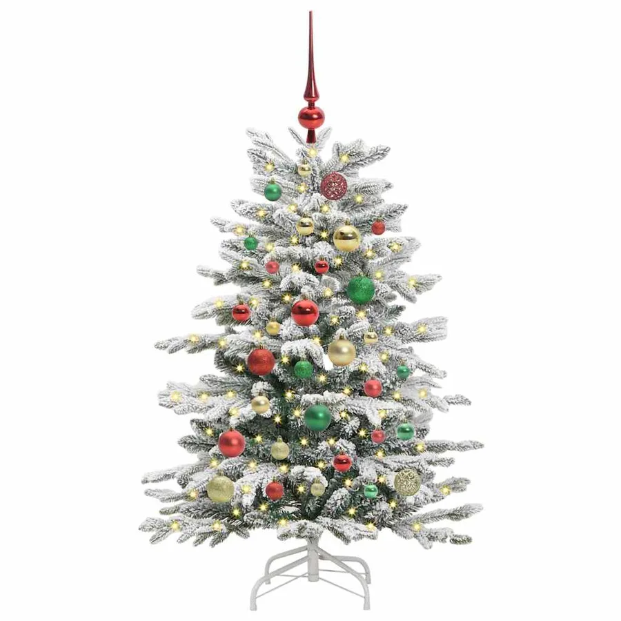 Sapin de Noël Artificiel à Branches Articulées Blanc 120 cm - 3