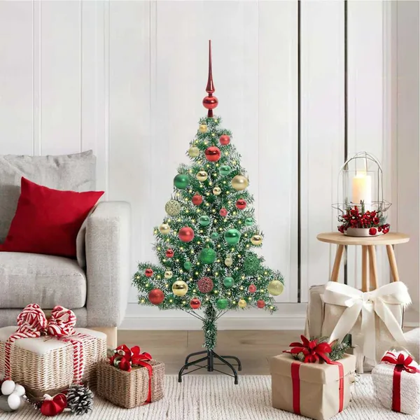 Arbre de Noël artificiel floconné de neige avec lumière LED